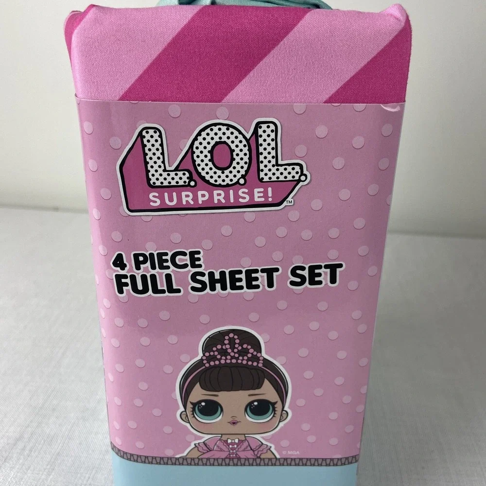 LOL Surprise Doll Born Rockers Rock Full Size Microfiber 4 Piece Sheet Set